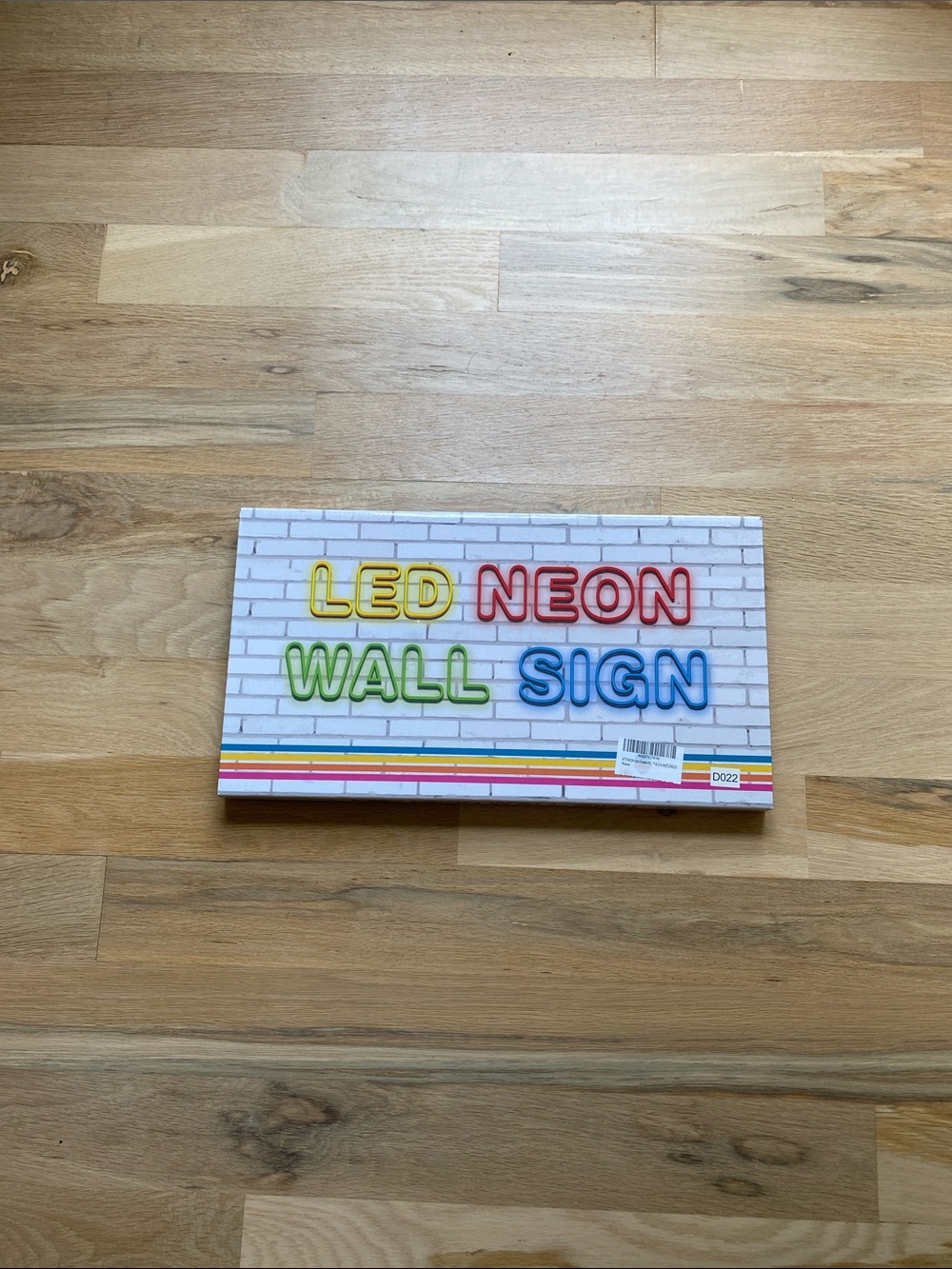 Colorful LED Neon Wall Sign - Multicolor Design